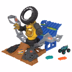 Hot Wheels Monster Trucks ARENA SMASHERS MEGA-WREX VS CRUSHZILLA TAKEDOWN Playset - Additional view 6