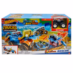 Hot Wheels Monster Trucks HOT WHEELSMonster Trucks ARENA SMASHERS COLOR SHIFTERS 5-ALARM RESCUE Playset, Vehicle & track set, ...