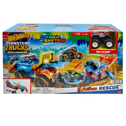 Hot Wheels Monster Trucks HOT WHEELSMonster Trucks ARENA SMASHERS COLOR SHIFTERS 5-ALARM RESCUE Playset