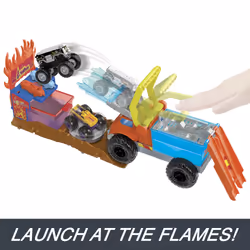 Hot Wheels Monster Trucks HOT WHEELSMonster Trucks ARENA SMASHERS COLOR SHIFTERS 5-ALARM RESCUE Playset