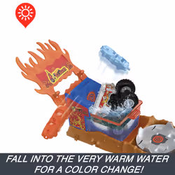 Hot Wheels Monster Trucks HOT WHEELSMonster Trucks ARENA SMASHERS COLOR SHIFTERS 5-ALARM RESCUE Playset