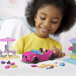 MEGA Barbie Convertible & Ice Cream Stand, Building set, 6 yr(s), Plastic, 226 pc(s), 343 g