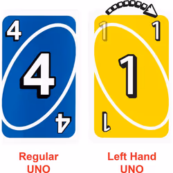 Mattel Games UNO Card Game for Family Night with Cards Specially Designed for Left Handed Players in Collectible Tin Box