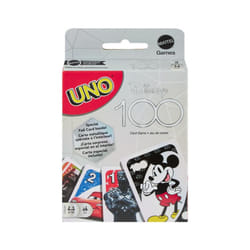 UNO Disney 100 Card Game for Kids  Featuring Disney Characters  Collectible Foil Card