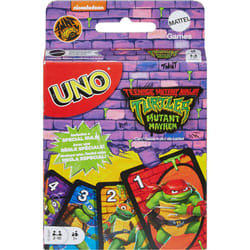 Mattel Games UNO Teenage Mutant Ninja Turtles Mutant Mayhem Card Game for Family Night, Travel & Camping