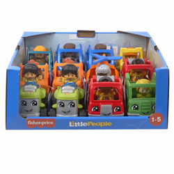 Fisher-Price Little People Small Vehicle Assortment, Assorted, 1 yr(s), Plastic, Assorted colours