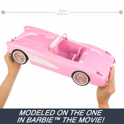 Hot Wheels R/C RC Barbie Corvette, Remote Control Corvette from Barbie The Movie - Additional view 6