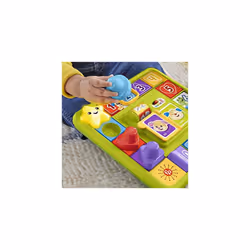 Fisher-Price Pretend Board Game Baby Toy with Lights & Smart Stages Learning Content, Laugh & Learn Puppys Game Activity Board, UK English Version