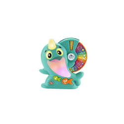 Linkimals Musical Learning Toy for Toddlers with Interactive Lights Music and Educational Games, Learning Narwhal, UK English Version, HRC55