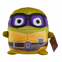 Mattel Teenage Mutant Ninja Turtles: Mutant Mayhem Plush Toys Cuutopia  10 Inch Rounded Donatello Kawaii-Style Plush  Purple Masked Donnie Collectible