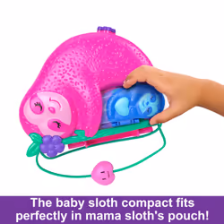 Polly Pocket Sloth Family 2-in-1 Purse Compact