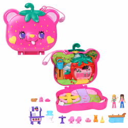 Polly Pocket STRAW-BEARY PATCH Compact, Doll playset, 4 yr(s)