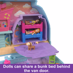 Polly Pocket SEASIDE PUPPY RIDE Compact