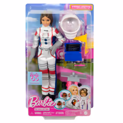 Barbie 65th Anniversary Doll & 10 Accessories, Astronaut Set with Brunette Doll - Additional view 5