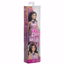 Barbie Fashionistas Doll, Black Hair & Pink Gingham Dress - Additional view 6