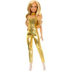 Barbie Fashionistas Doll, Blonde Hair & Golden Jumpsuit