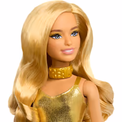 Barbie Fashionistas Doll, Blonde Hair & Golden Jumpsuit