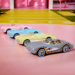 Hot Wheels Barbie The Movie Corvette 4-Pack