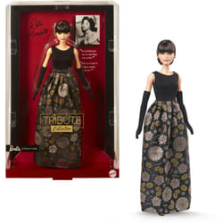 Barbie Signature Tribute Collection Rita Moreno Collectible Doll in Black & Gold Gown with Gloves and Shoes  Includes Doll Stand