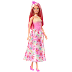 Barbie A Touch of Magic Royal Doll, Pink & Blonde Hair, Butterfly-Print Skirt