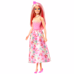 Barbie A Touch of Magic Royal Doll, Pink & Blonde Hair, Butterfly-Print Skirt - Additional view 4
