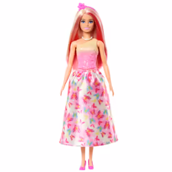 Barbie A Touch of Magic Royal Doll, Pink & Blonde Hair, Butterfly-Print Skirt - Additional view 5