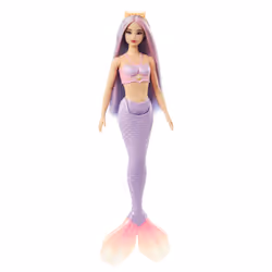 Barbie A Touch of Magic Mermaid Doll with Lilac Hair, Purple Tail and Headband Accessory - Additional view 6