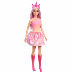 Barbie A Touch of Magic Unicorn Doll with Pink Hair, Fashion doll, Female, 3 yr(s), Girl, Multicolour