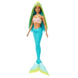 Barbie A Touch of Magic Mermaid Doll with Green & Blue Hair, Blue Tail