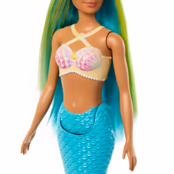 Barbie A Touch of Magic Mermaid Doll with Green & Blue Hair, Blue Tail - Additional view 4