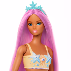 Barbie A Touch of Magic Mermaid Doll with Pink Hair & Orange Tail