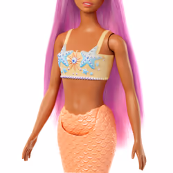 Barbie A Touch of Magic Mermaid Doll with Pink Hair & Orange Tail - Additional view 4