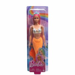Barbie A Touch of Magic Mermaid Doll with Pink Hair & Orange Tail - Additional view 6
