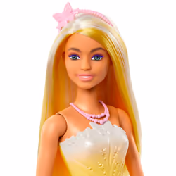 Barbie A Touch of Magic Royal Doll, Blonder & White Hair, Butterfly-Print Skirt