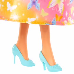 Barbie A Touch of Magic Royal Doll, Blonder & White Hair, Butterfly-Print Skirt