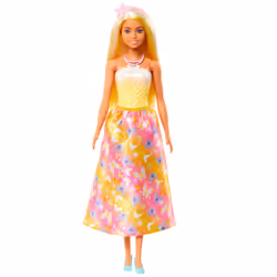 Barbie A Touch of Magic Royal Doll, Blonder & White Hair, Butterfly-Print Skirt - Additional view 4