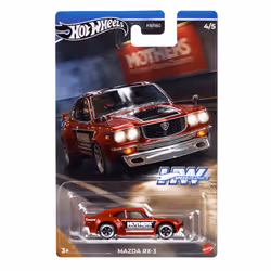 Hot Wheels HW Speed Graphics Mazda RX-3, Car, 3 yr(s), Metal, Black, Red, White