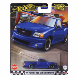Hot Wheels Boulevard '99 Ford F-150 SVT Lightning, Car, 3 yr(s), Metal, Blue