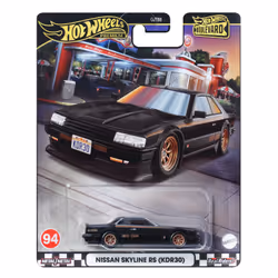 Hot Wheels Boulevard Nissan Skyline RS (KDR30), Car, 3 yr(s), Metal, Black, Brown