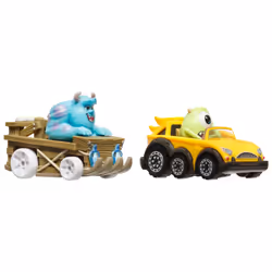 Hot Wheels Racer Verse RacerVerse Die-Cast Cars, Set of 2 Toy Vehicles with Character Drivers Optimized for RacerVerse Track (Styles May Vary)