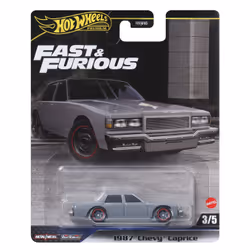 Hot Wheels Fast & Furious 1987 Chevy Caprice, Car, 3 yr(s), Metal, Grey