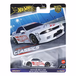 Hot Wheels Car Culture Modern Classics Nissan Skyline GT-R (R32) Pandem, Car, 3 yr(s), Metal, Red, White