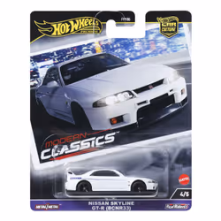Hot Wheels Car Culture Modern Classics Nissan Skyline GT-R (BCNR33), Car, 3 yr(s), Metal, White