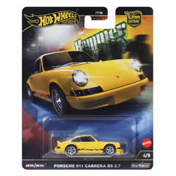 Hot Wheels Car Culture Porsche 911 Carrera RS 2.7, Car, 3 yr(s), Metal, Plastic, Yellow