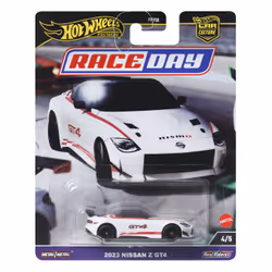 Hot Wheels Car Culture Race Day 2023 Nissan Z GT4, Car, 3 yr(s), Metal, Red, White