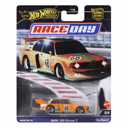 Hot Wheels Car Culture Race Day BMW 320 Group 5, Car, 3 yr(s), Metal, Green, Orange
