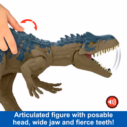Jurassic World Ruthless Rampagin Allosaurus Dinosaur Toy with Attack Move & Roar Sound - Additional view 4