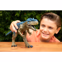 Jurassic World RUTHLESS RAMPAGE ALLOSAURUS, 4 yr(s), Brown, Grey, Plastic