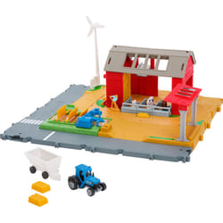Matchbox Toy Car & Playset  Action Drivers Farm Adventure with 1:64 Scale Tractor & Trailer  2 Hay Bales & Detachable Goat  Horse & Cow Figures & Soun