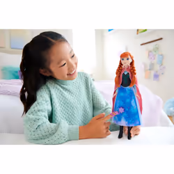 Disney Frozen Magical Skirt Anna Doll, Fashion doll, Female, 3 yr(s), Boy/Girl, 324 mm, Multicolour